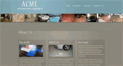 Desktop Screenshot of acmedecorativeconcrete.com
